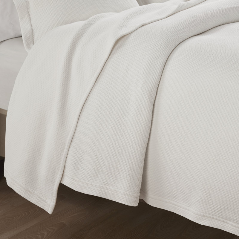 Ensemble de couvre-lit 100% coton matelassé Croscill Fiore 3 pièces, Couvre-lit double/grand et 2 taies décoratives st