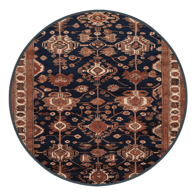 Machine Washable Turkish Brown Area Rug