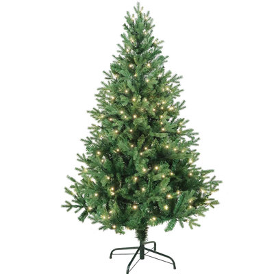 Jackson Green Pine Artificial Christmas Tree with 160 White Lights
