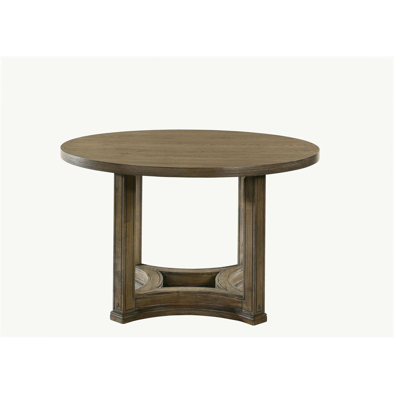 Parfield Weathered Oak Finish Round Dining Table