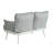 Steel Loveseat And Table Set-75833184-75833185