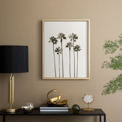 Palm Getaway Framed Print - Solid Wood