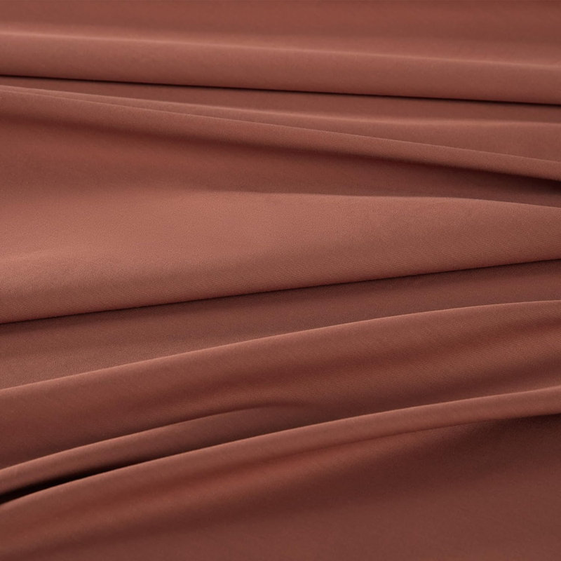100% Cotton Twill Sheet Set, King Sheet Set with 2 Pillowcases, Terracotta