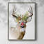 «Holiday Deer II», reproduction encadrée - bois massif-1311206300