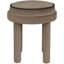 Repose-pieds / tabouret en velours taupe Velin-130942131