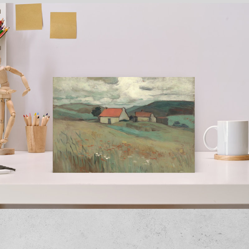 Paysage champêtre, H 12 po x l 18 po