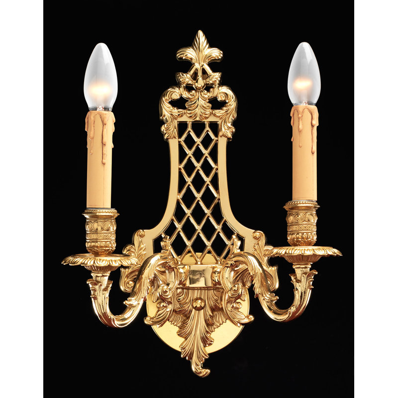 Lampe murale bougie 2 lumières