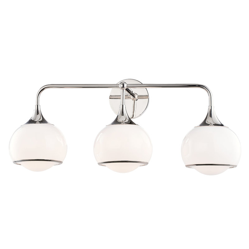 Reese Vanity Light, 3, Polished Nickel