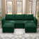BOX MODULE STO SOFA 90'' 5 Piece Upholstered Modular Sectional Sofa with Storage