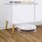 White Console Table with Storage Drawer, Entryway Table with Cabinet
