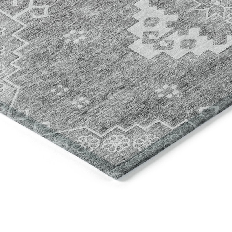  Malchow Machine Washable Indoor/Outdoor Rug, Rectangle 1'8" x 2'6"