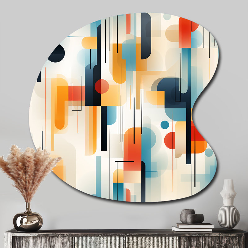 Hartwick - art mural abstrait irrégulier - forme de goutte, H 33 po x l 33 po