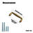 3'' Hole Pitch Simple and Versatile Spindle-Shaped Furniture Pull-Antique Brass-124322330-91833403