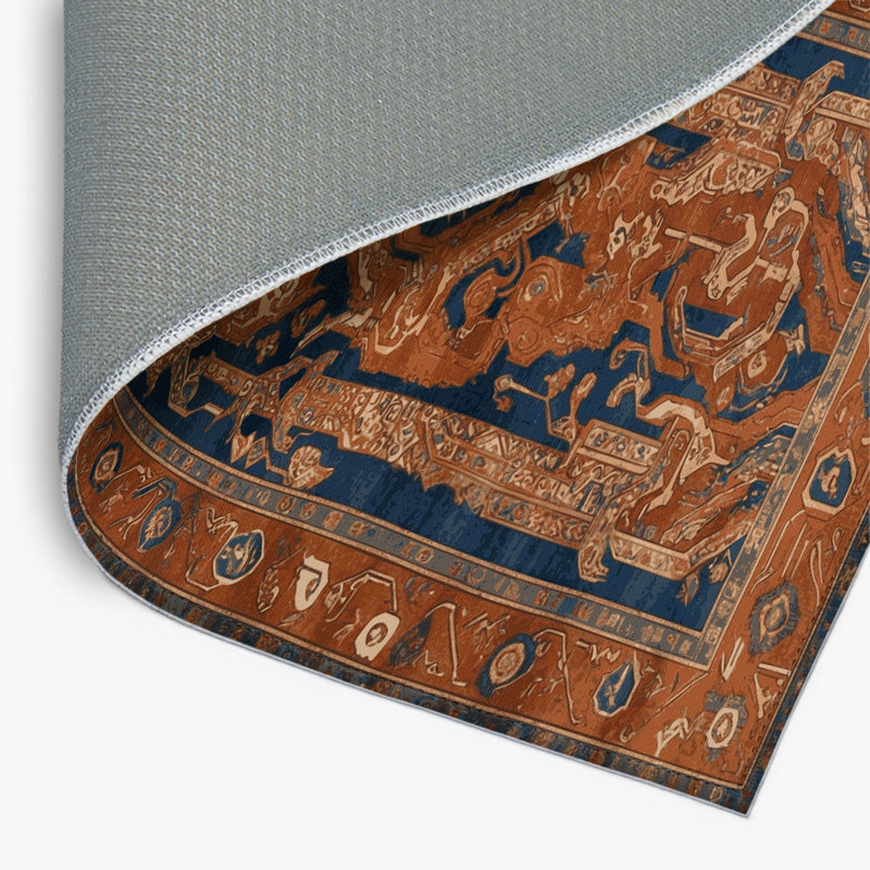 Tapis turc intérieur et extérieur brun, Rectangle 4pi x 6 pi