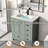 30" Modern Single Bathroom Vanity Set With Sink Top, Faucet, Eco-friendly Hand Paint