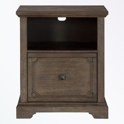 Table de chevet avec tiroir de rangement et tablette ouverte