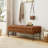 50" W Genuine Leather Bench-1495374456