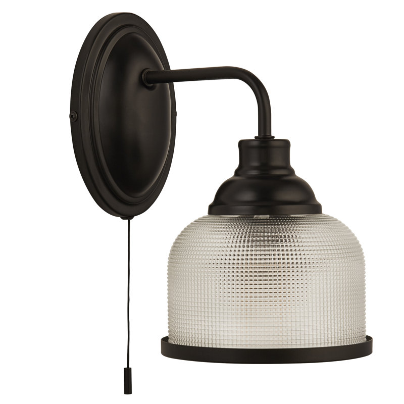 Asner Armed Sconce, Matt Black