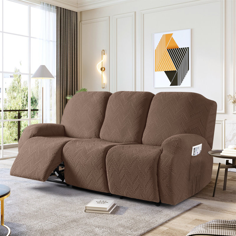 Housse extensible pour canapé 3 pièces Harriet, Brun