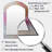 Abstract Lavender Tranquility Balance II - Modern Arch Large Mirror, Modern Asymmetrical Unique Wall Mirror Decor, Printed Metal Art-723023698
