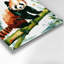 Faune, panda rouge, art mural en métal blanc-603214611