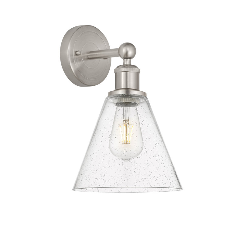 Applique murale 1 lumière 8 po Beva, Nickel satiné