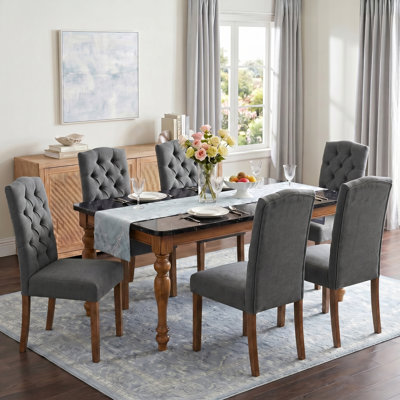 Tiarnna Linen Side Chair Dining Chair