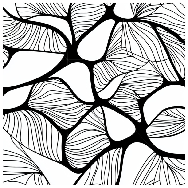 Housse de couette abstraite Modern Bedding Art, Lit simple