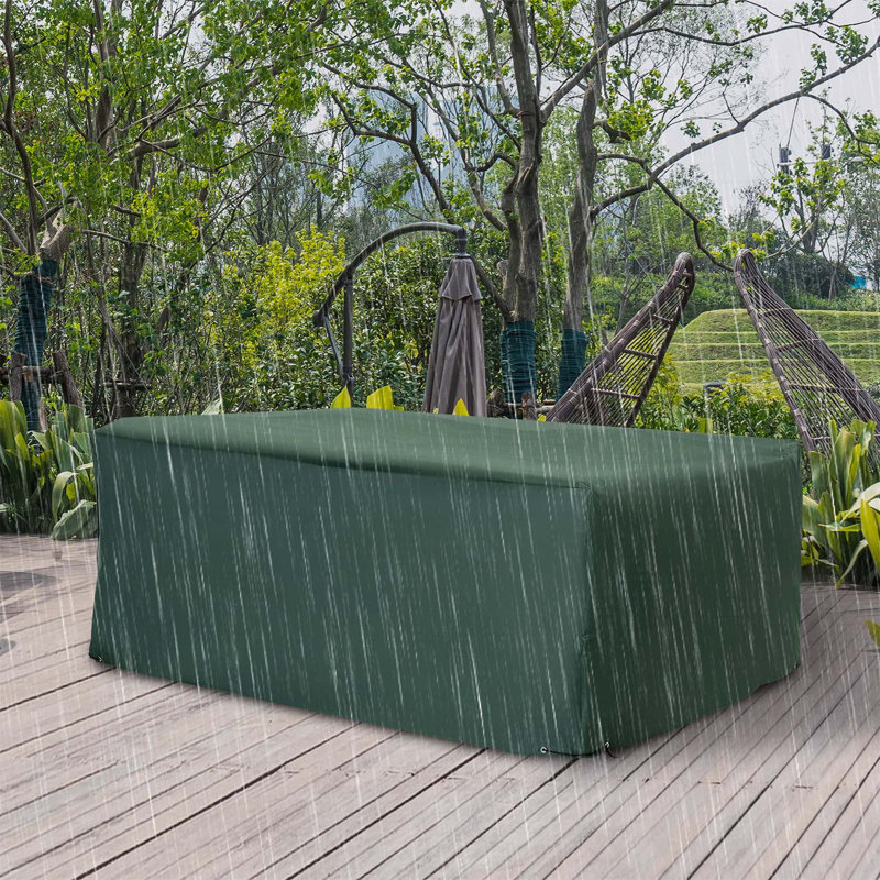 Ceceilia Outdoor Patio Dining Set Cover, Green