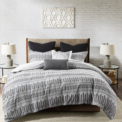 Literie 100% coton avec fermeture à boutons