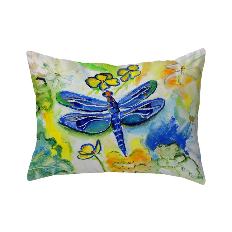  Dragonfly's Garden Indoor/Outdoor Lumbar Pillow