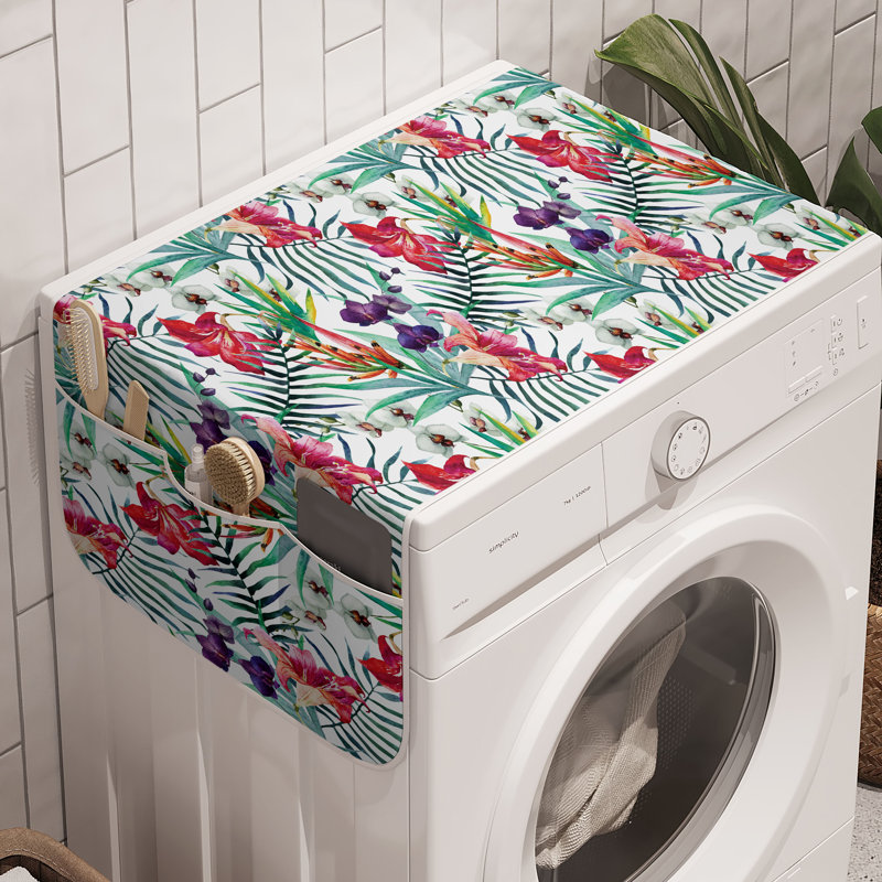 Ensemble de 2 paniers de rangement colorés pour machine à laver East Urban Home 47 po x 18,5 po