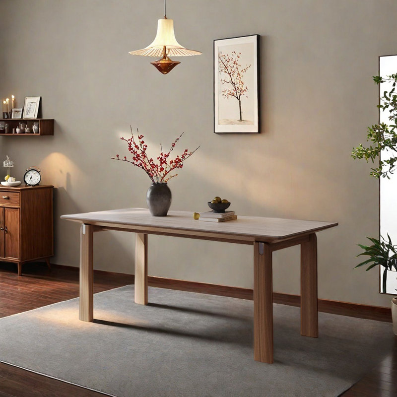 Table de salle à manger French French, H 29,52 po x L 62,99 po x l 31,49 po