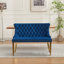 Banc en velours pour causeuse double