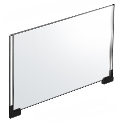 Two-Sided Large Acrylic Sign Holder With Magnetic Boots 22"W X 17"H, 2-Pack