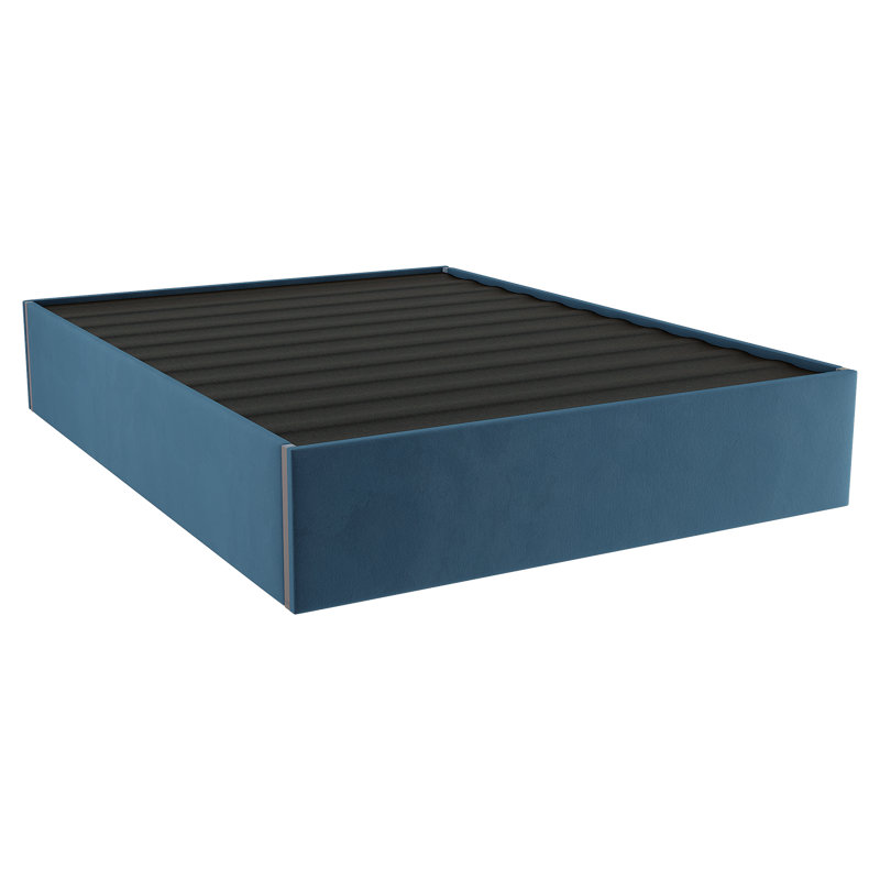 Rhem Upholstered Bed, 150 x 200 cm, Blue