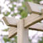 Center 134cm W x 72cm D Solid Wood Arbour in Natural