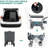 Push & Pull Utility Folding Wagon With Removable Canopy
