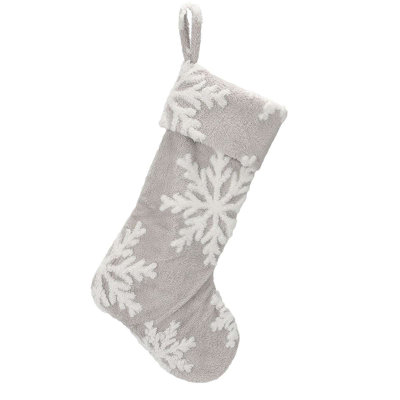 Chaussette de Noël en fausse fourrure