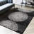Manzelli Modern Circles Black White Area Rug-1830256857