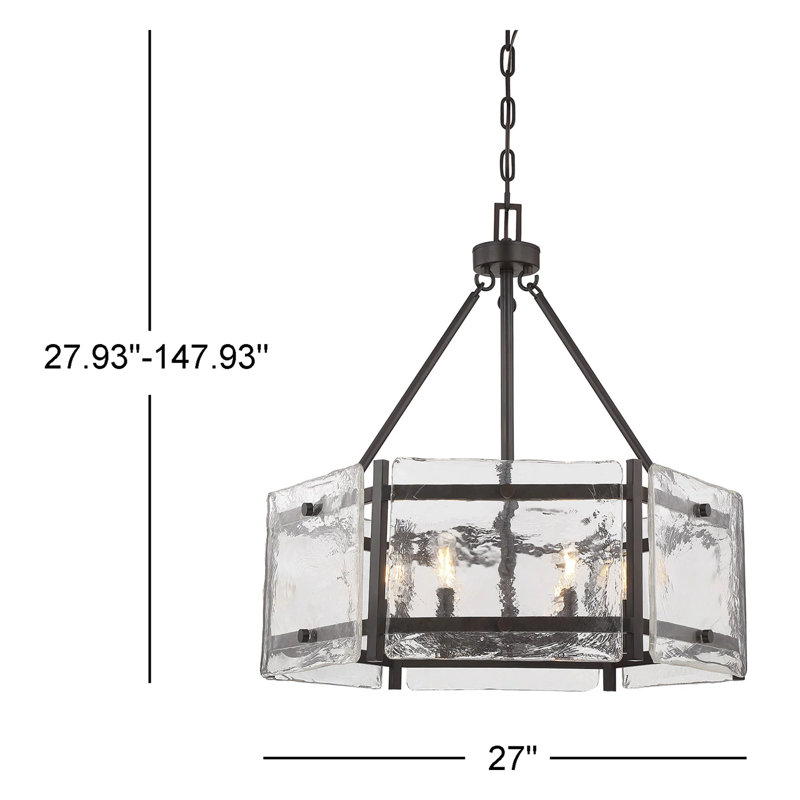 Lustre géométrique à 6 lumières Dotan