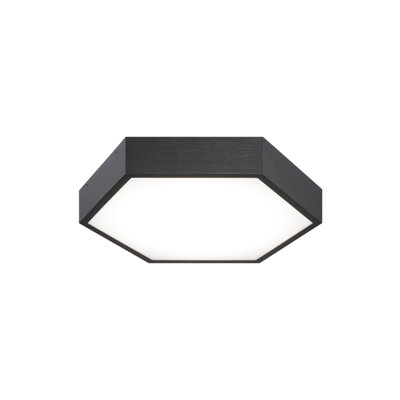 "Plafonnier encastré noir mat oxydé Matteo Lighting"