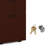 HON MOD Mobile Pedestal, 1 Box / 1 File Drawer, 15"W, Traditional Mahogany-89710431