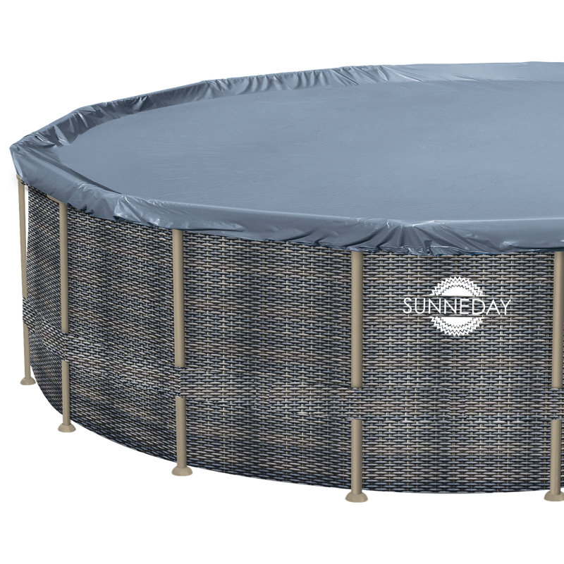 Sunneday Rattan Soft Sided Pool, 2" W x 52" H