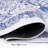 Washable 6X9 Area Rug, Blue, Non-Slip, Low-Pile, For Living Room, Bedroom, Kitchen, Dining & Pet Innovation Idea Washable, Atmosphere-359370479