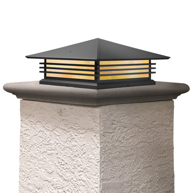 Luminaire suspendu à 2 lumières Abston, Blanc vaporeux, H 6,75 po x l 15 po x P 15 po, Noir texturé