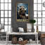 «Izona Raccoon In Toilette», impression sur toile-2132653380
