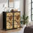 4 Drawer Dresser for Bedroom, Narrow Chest of Drawers, Wooden Top and Study Iron Frame 18"x37.5"-(WxH)