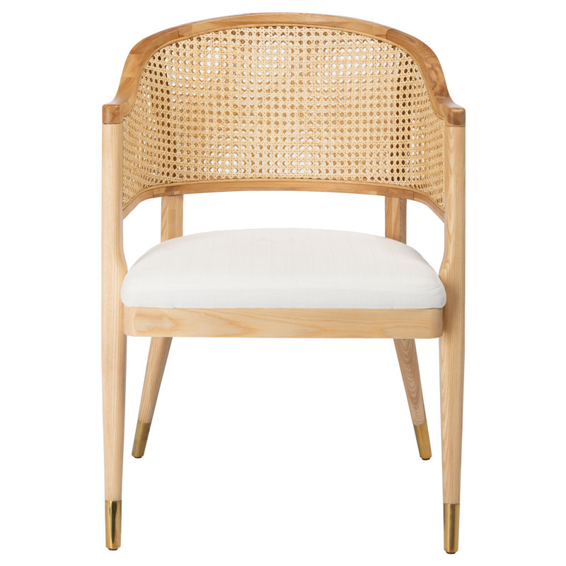 Arm Linen Chair, Natural/Gold