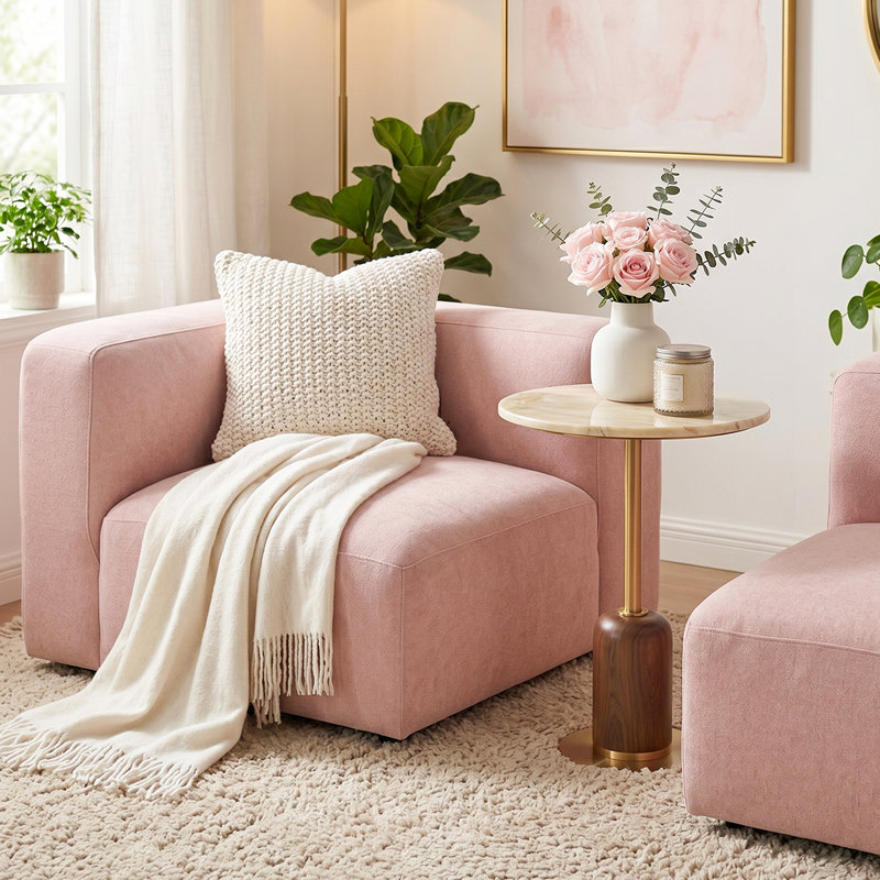  Chaises d'appoint rembourrées Blush